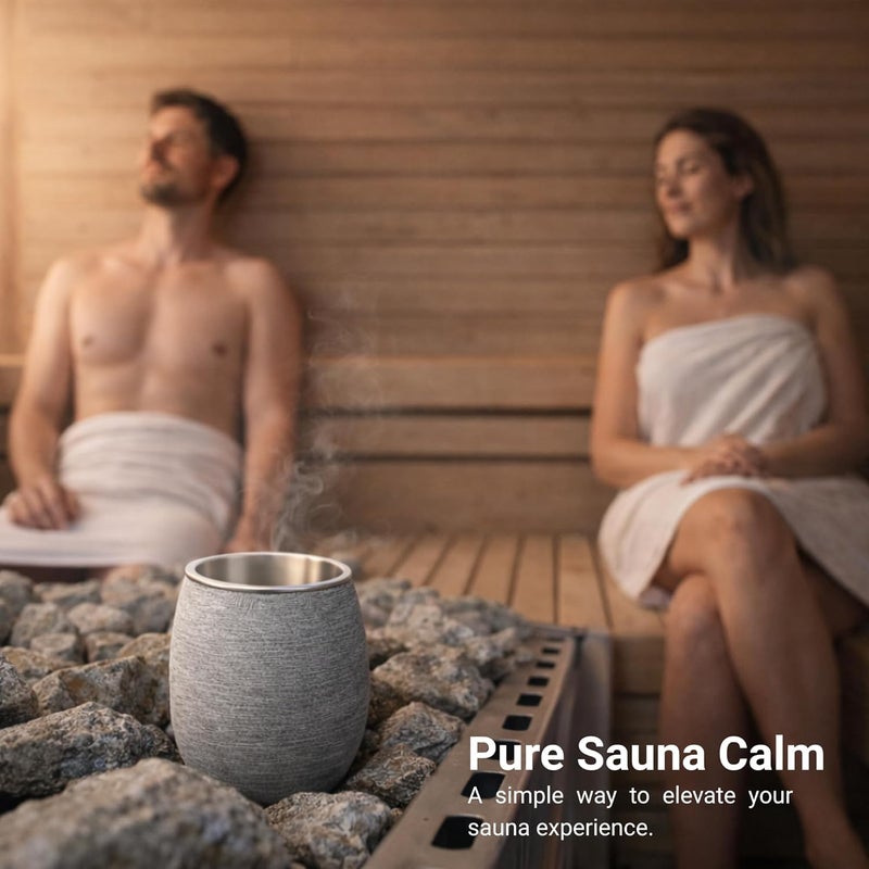 Veyro Large Sauna Diffuser – Natural Stone Aroma Cup for Essential Oils, Sauna Essential Oil Diffuser, Sauna Aromatherapy Bowl, Gifts for a Sauna Accessories Luxury Stone Oil Holder - Image 5